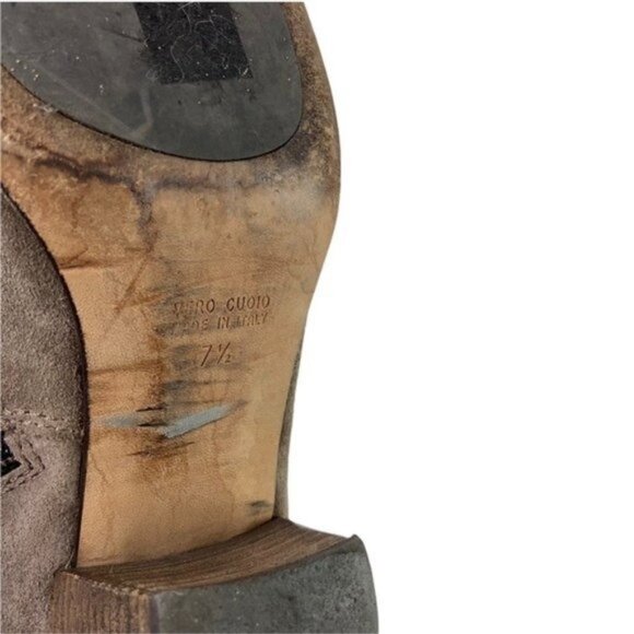 Aquatalia Suede Heeled Ankle Bootie Fallyn Taupe - Picture 8 of 10